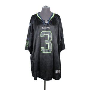 Nike NFL Players‎ On Field black Seahawks #3 Wilson short sleeve football jersey